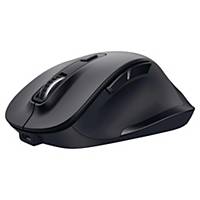 Trust 24727 Fyda Wireless Rechargeable ECO Comfort Mouse, 6 buttons, Black  