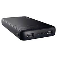 Powerbank TRUST Primo Eco, 15000 mAh, 2x USB-A, USB-C, czarny