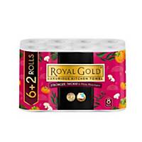 Royal Gold Kitchen Towel 55 Sheets - Pack of 8