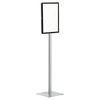 Durable Info Sign Basic Floor Stand - A3 Metal Frame & Sign - Anthracite Grey