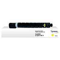 Toner Lyreco compatible avec CANON C-EXV49 jaune