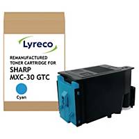 Toner Lyreco 15646775, kompatibel zu Sharp MXC-30 GTC, 6000 Seiten, cyan