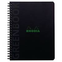 Rhodiactive Recycled Notebook 5x5 Squared with Frame, A5+ Lined