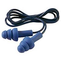 Ušné zátky s lankom detekovateľné 3M™ E-A-R™ Tracer, 32dB, modré, 50 párov