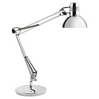 LED table lamp Alba Architect, double arm, chromed