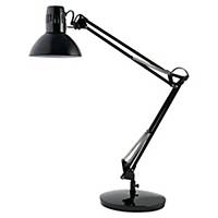 LED table lamp Alba Architect, double arm, black