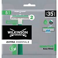 Wilkinson Sword Einwegrasierer Extra Essential 2 Sensitive, 5 Stück