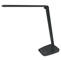 LED table lamp Unilux Twisted, with USB charging port, black