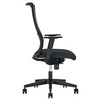 Office chair Nowy Styl Altum, with mesh backrest and armrest, grey