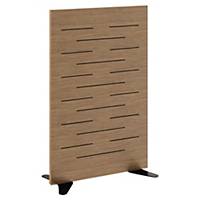 Accoustic wood panel Paperflow,  H125 x W79.5 x D 37cm, beech lacquered