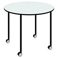 PAPERFLOW MOBILE TABLE ROUND 96CM WH