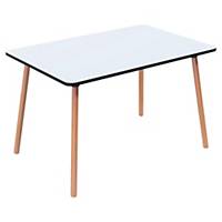 Paperflow Palomba rectangular cafeteria table - 80x120 cm - white