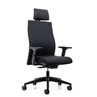 Office chair Interstuhl 179RS, high backrest and armrest, black