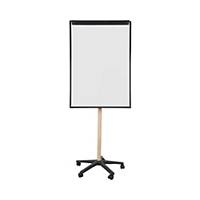Bi-Office Essence Mobile Easel in Black with Wooden Legs
