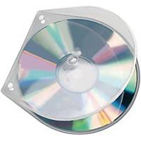 Veloflex CD/DVD-Abhefthülle 4365000, für 1 CD/DVD, transparent, 10 Stück