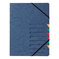 Index File Pagna 24061, 7 Trays, with elastic band, blue