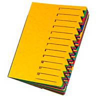 Index File Pagna 24131, 12 Trays, with elastic band, yellow