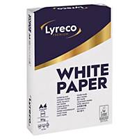 Multifunktionspapir Lyreco Premium, A4, 80 g, kasse med 5 x 500 ark