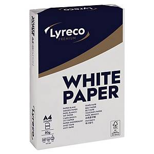 Lyreco Premium A4 White Paper 80gsm - Box of 5 Reams