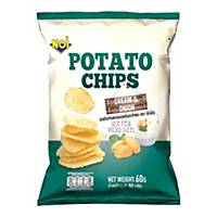 Tong Garden Noi Potato Chips Cream&Onion 60G - Pack of 16