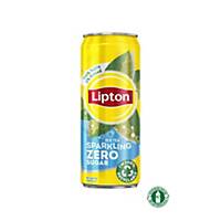 Lipton Ice Tea Zero sparkling can 33cl - pack of 24
