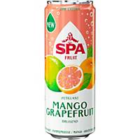 Spa Fruit sparkling soft drink mango & grape flavour 25cl - pack of 4