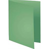 Exacompta Foldyne vouwmap met zichtrand, karton 170 g, groen, per 100 mappen