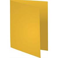 Exacompta Foldyne vouwmap met zichtrand, karton 170 g, geel, per 100 mappen