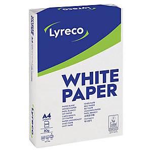 Papier blanc A4 Lyreco - 80 g - ramette 500 feuilles