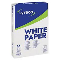 Papier LYRECO A4 lub A5, 80 g/m², w opakowaniu 5 ryz po 500 arkuszy