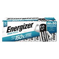 Energizer Alkaline Max Plus AA Batteries - 50 Pack