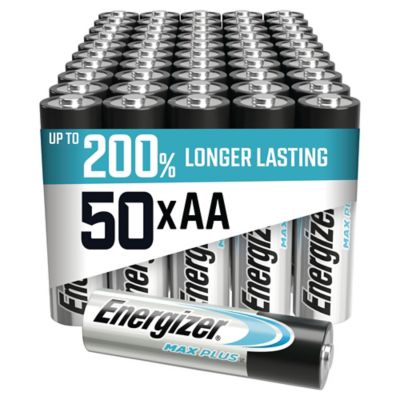 Pile alcaline Energizer Max Plus AA / LR06, pack de 50