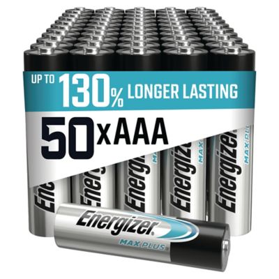 Pile alcaline Energizer Max Plus AAA / LR03, pack de 50