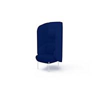 EOL Margot one-seat armchair with high backrest - blue