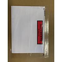 Pochette adhésive documents ci-inclus - plastique - DL - 240 x 130 mm - par 1000