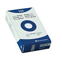 Exacompta system cards blank 79x129mm white - pack of 100