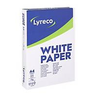 Lyreco Standard white A4 paper, 75 gsm, 161 CIE, per ream of 500 sheets