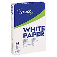 Caja de 5 packs de 500 hojas de papel Lyreco - A4 - 75 g/m2