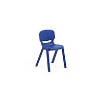 Ergos One 02 stoel, blauw, set van 2