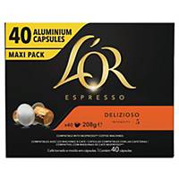 Café L OR Delizioso - boîte de 40 capsules