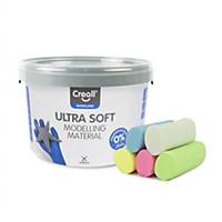 Pâte à modeler Creall Ultra Soft, couleurs pastel, 1100 g