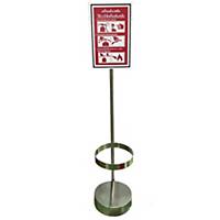 STANLESS FIRE EXTINGUISHER STAND 15POUND