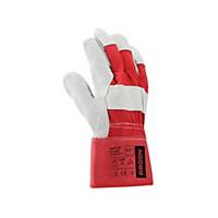 Ardon® Top Up Combinated Gloves, Size 11, Red, 12 Pairs