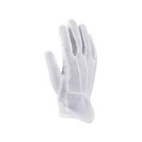 Ardon® Buddy Textile Gloves with Nops, Size 11, White, 12 Pairs