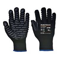 Rękawice antywibracyjne PORTWEST A790 , czarne, rozmiar XXL