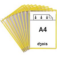 Pochettes transparentes Djois Tarifold 114004 A4, jaune, paq. 10 unités