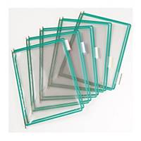 Náhradní panely T-display Industrial Tarifold, A4, zelené, balení 10 ks