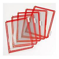 Náhradní panely T-display Industrial Tarifold, A4, červené, balení 10 ks