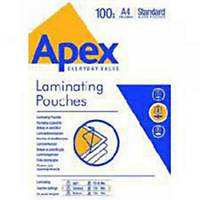 PK100 APEX LAMINATING POUCHES A4 STAND