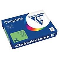 Barevný papír Clairefontaine Trophée, A4, 80 g/m², zelený